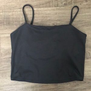 Girlfriend Collective Black Rib Devon Compressive Cami